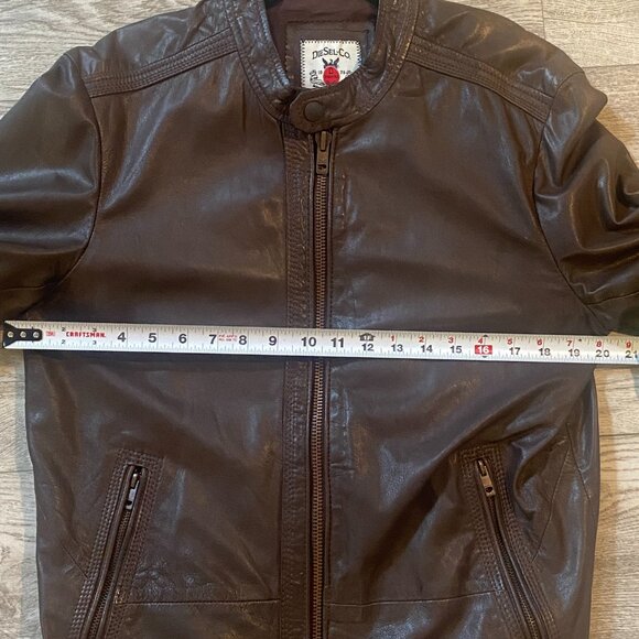Diesel Leather Motorcycle Brown Jacket Size M. Soft Leather. Great Condition! - Picture 4 of 12